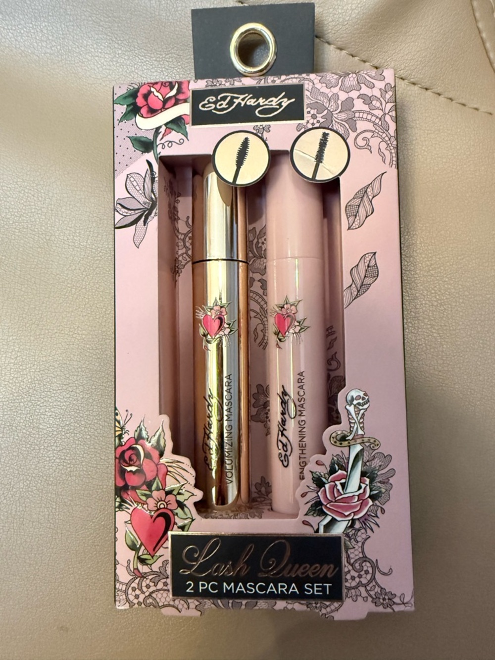 Ed Hardy Lash Queen Mascara Duo – Pink & Gold Tubes